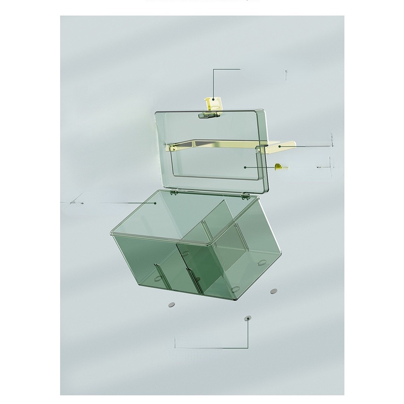 Hộp Đựng Thuốc Bằng Nhựa Trong Suốt Sức Chứa Lớn Tiện Dụng