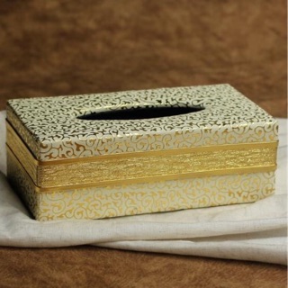 Hộp đựng giấy ăn/ khăn ăn dùng cho giấy chữ nhật, giấy cuộn, giấy vuông khung gỗ bọc da cao cấp lót nhung