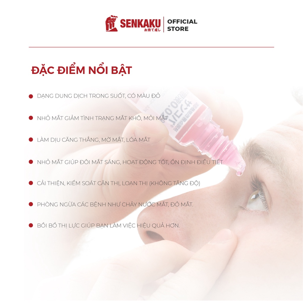 Nước nhỏ mắt Sancoba 5ml giảm mỏi mắt chống cận thị