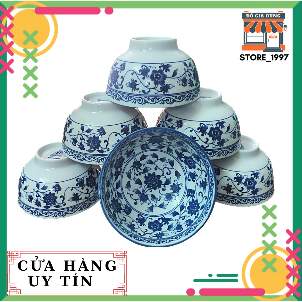 Bộ 10 chén ăn cơm  Bát Tràng