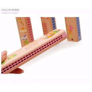 Kèn harmonica đàn gỗ tự nhiên sịn cho bé