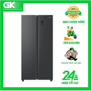 AQR-S480XA(BL)- MIỄN PHÍ CÔNG LẮP ĐẶT- Tủ lạnh SBS Aqua Inverter 480L AQR-S480XA (BL)