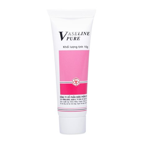 Tuýp dưỡng ẩm hương dâu Vaseline Pure – OPC (10g)