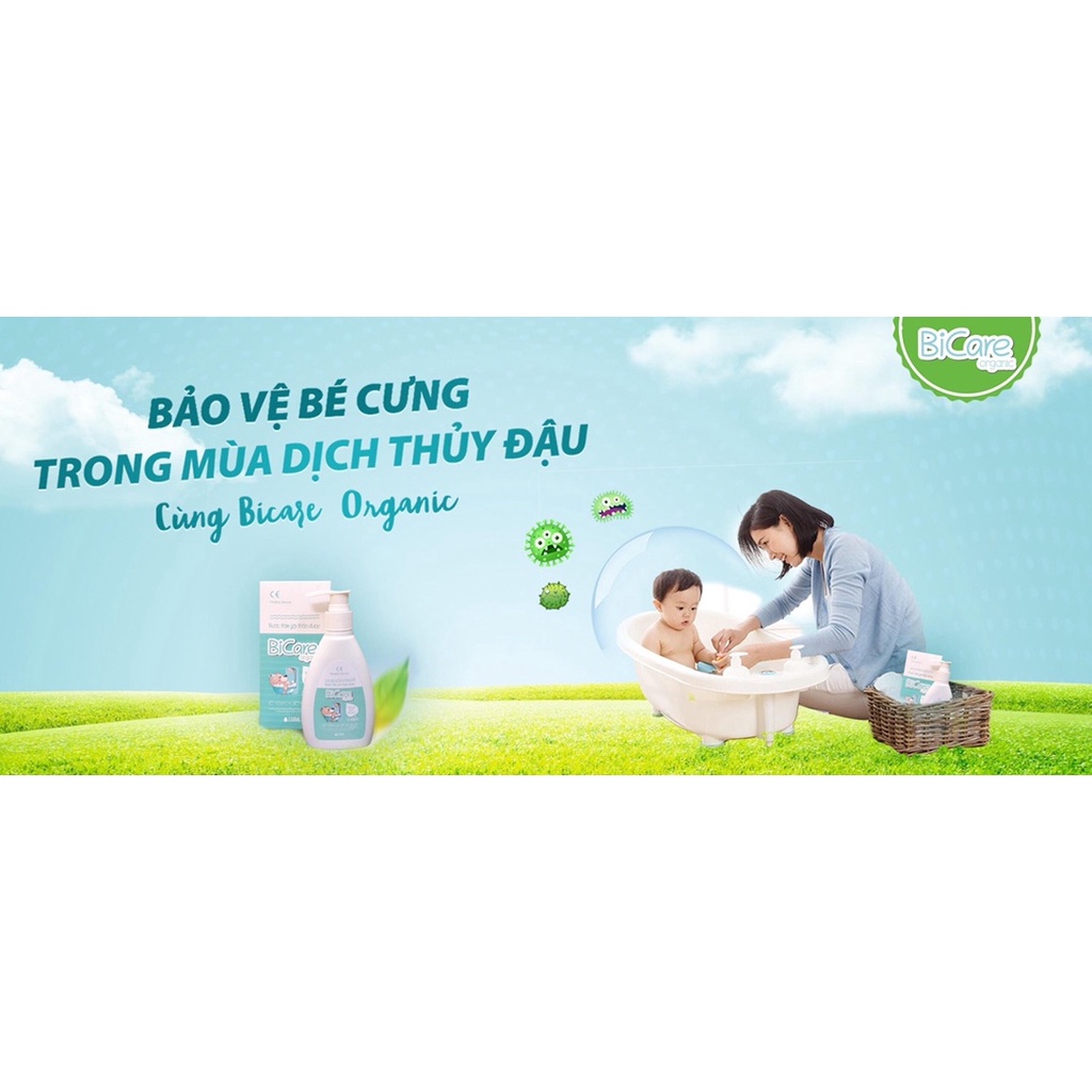 Nước Tắm Gội thảo dược Thảo Dược BICARE ORGANIC cho trẻ sơ sinh và trẻ nhỏ