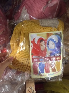 Mũ chùm kín cổ cho bé