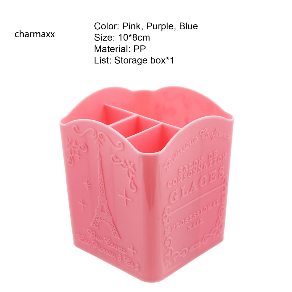 Cx Giá Đỡ Cọ Trang Điểm Bốn Ngăn Tinh Tế Cho Nữ