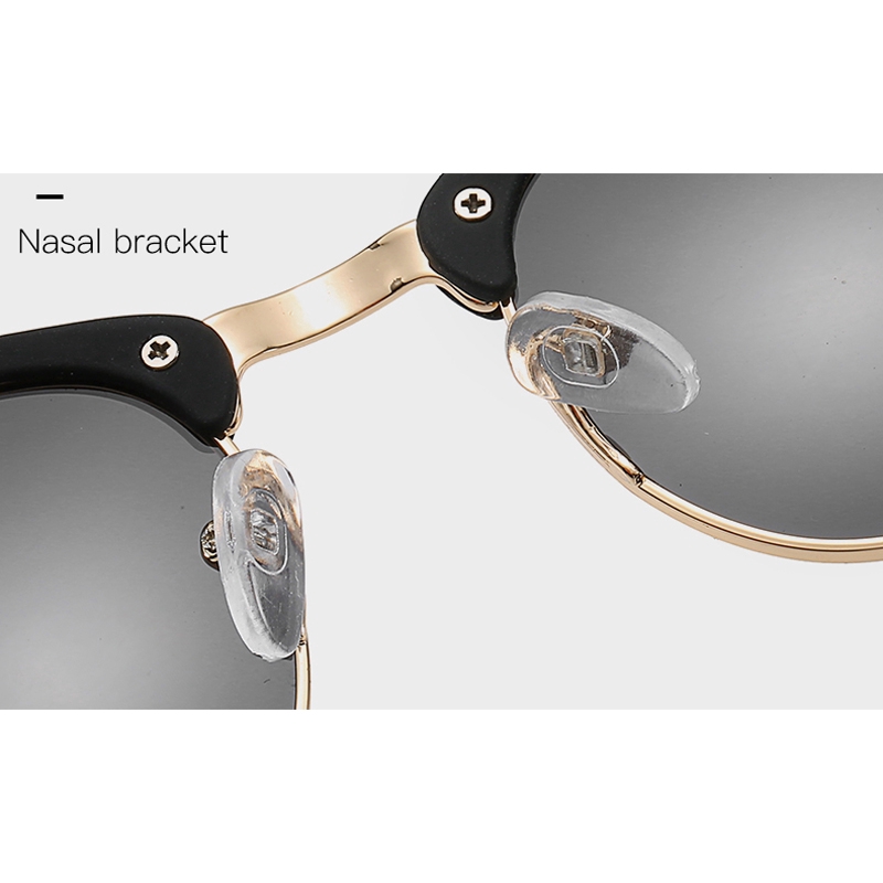 Polarized Men's Sunglasses Male Women's Wild Retro Classic Half Frame Outdoor Riding Fashion Sunglasses