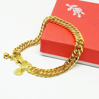 Vòng tay nữ bản to mạ vàng 24k snag chảnh