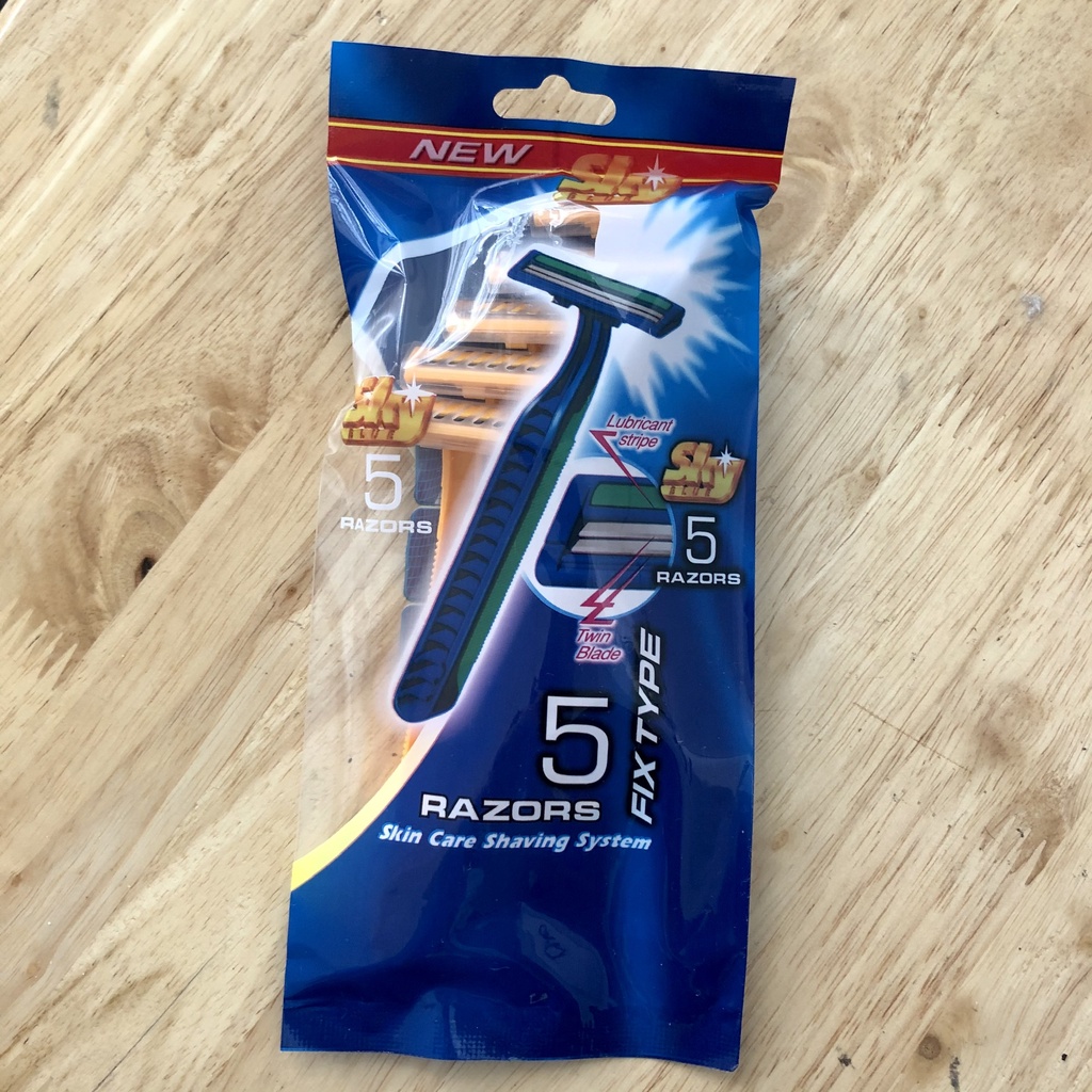 Set 5 dao cạo râu 2 lưỡi siêu mượt ZICO MENSWEAR