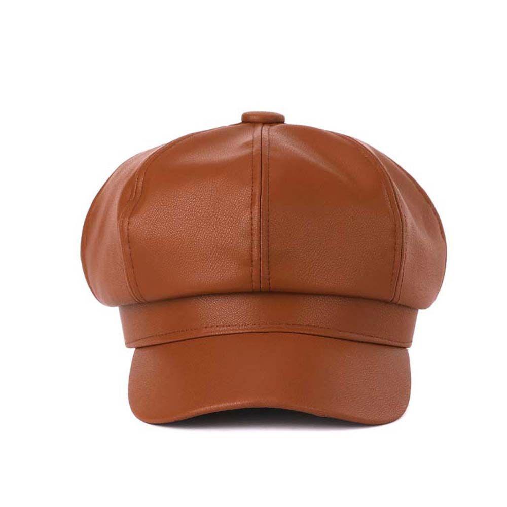 Mũ Beret Da Thời Trang Nữ