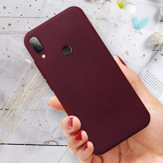 Ốp lưng silicon màu trơn cho Xiaomi Mi 8 9 6X Redmi 7 Note 7 5 Pro K20