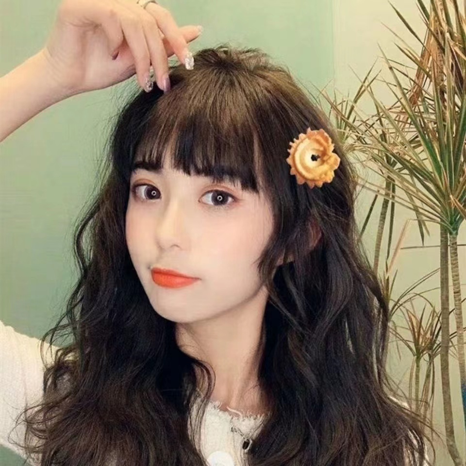 Kẹp tóc hình bánh quy sô cô la dễ thương