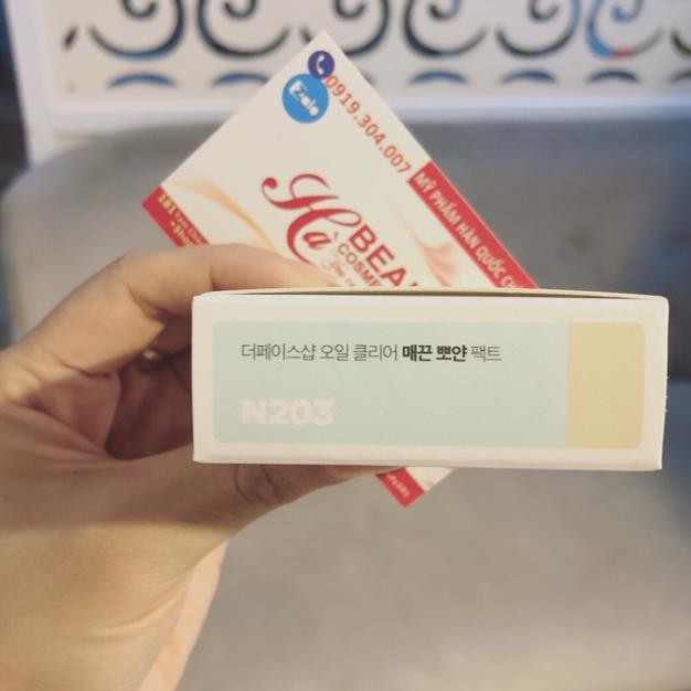 Phấn phủ kiềm dầu siêu mịn cho da hỗn hợp da dầu trang điểm The Face Shop Oil Clear Smooth & Bright Powder 9g | BigBuy360 - bigbuy360.vn