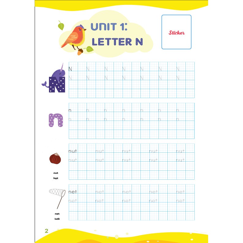 Sách Luyện viết chữ nhớ từ vựng - English Writing My Phonics Grade 2 MEGAENG9575