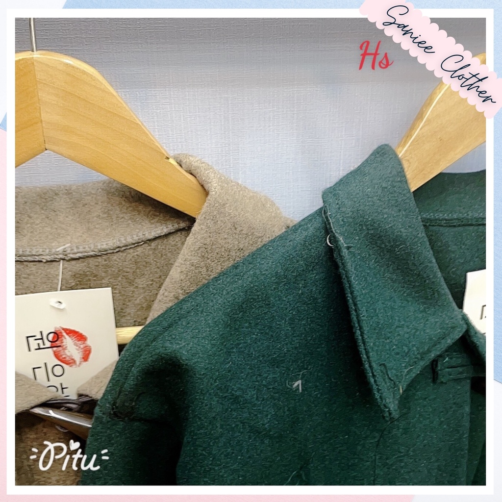 Áo Khoác Dạ Nữ 2 Màu 3 Cúc Chất Dạ Hàng Quốc Dày Đẹp Măc Đông Sanie Clother - SP000588