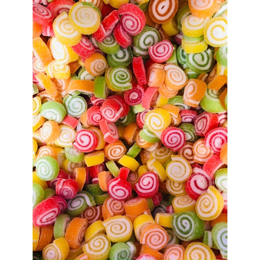 120 Cuộn Kẹo Dẻo Xiên Que Phủ Đường Hương Trái Cây