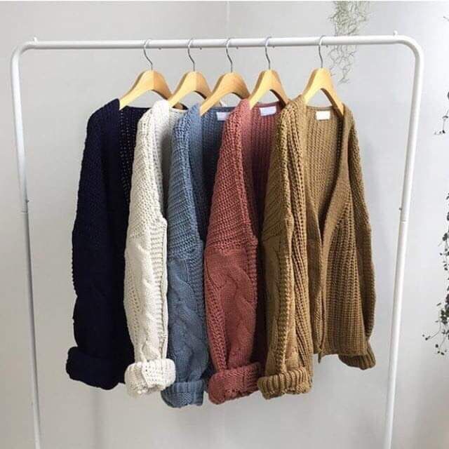 ( ảnh thật ) _ÁO KHOÁC LEN CARDIGAN HÀN QUỐC FROM CỰC XINH | WebRaoVat - webraovat.net.vn