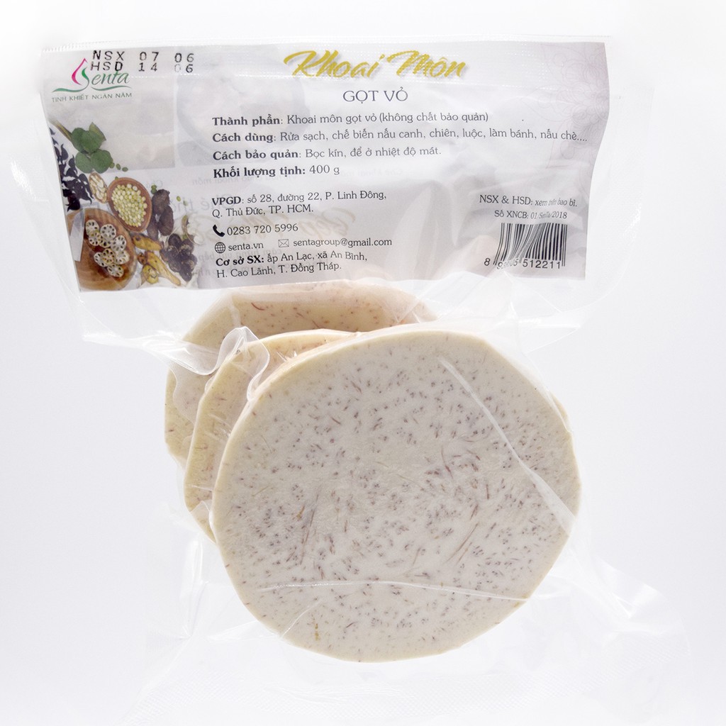 Khoai môn gọt vỏ (Đóng gói hút chân không, bịch 400 Gram/bịch) - Giao nhanh tại TP Hồ Chí Minh