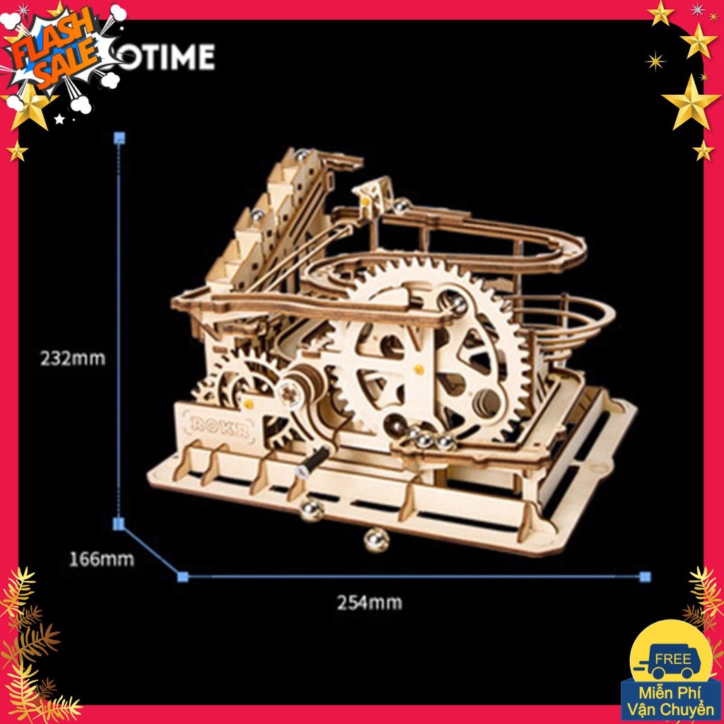 [FREESHIP❤️] Đồ Chơi Mô Hình Gỗ Xếp Hình Lắp Ráp 3D Marble Run Parkour Big Tunnel Đường Trượt Bi Lăn Dốc Xoáy Cao Cấp