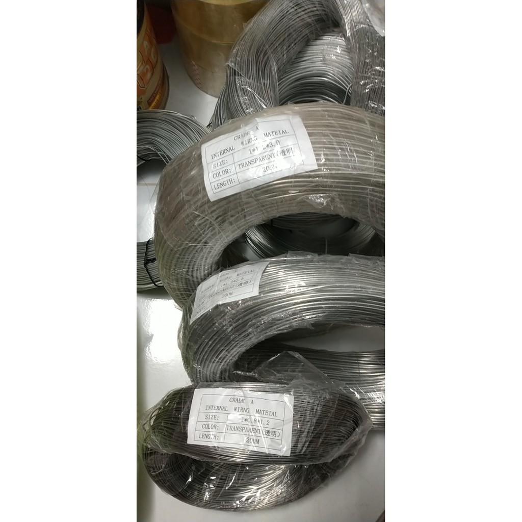 1 CUỘN DÂY NHÔM BỌC NHỰA lớn 1mm 1.2mm 1.5mm 2mm 2.5mm 3mm