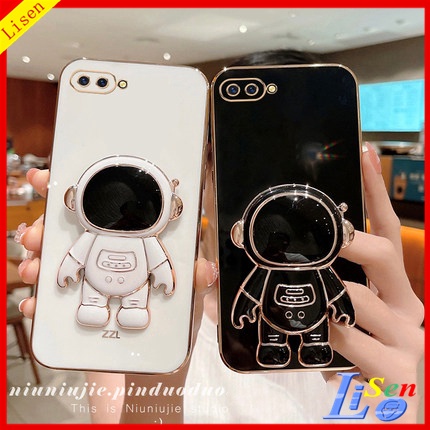 Ốp điện thoại oppo A3S Ốp Điện Thoại Họa Tiết Phi Hành Gia Cho OPPO A1K A12E Realme C2 A5S F9 F11 A91 F11 PRO Reno 3 A76 A7 A12 A74 A95 A96 YHY