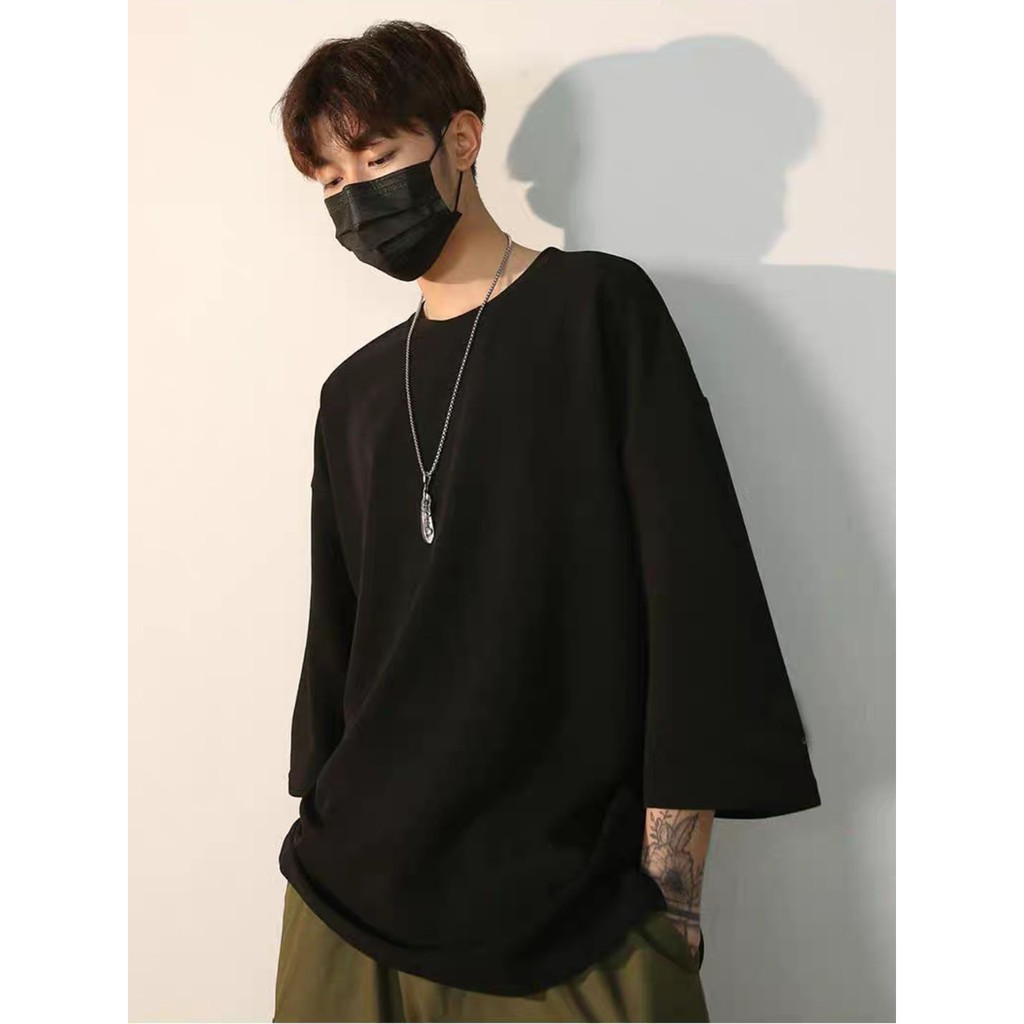 Áo thun nam tay lỡ form rộng TROUBLE CHILD vải cotton trumunisex