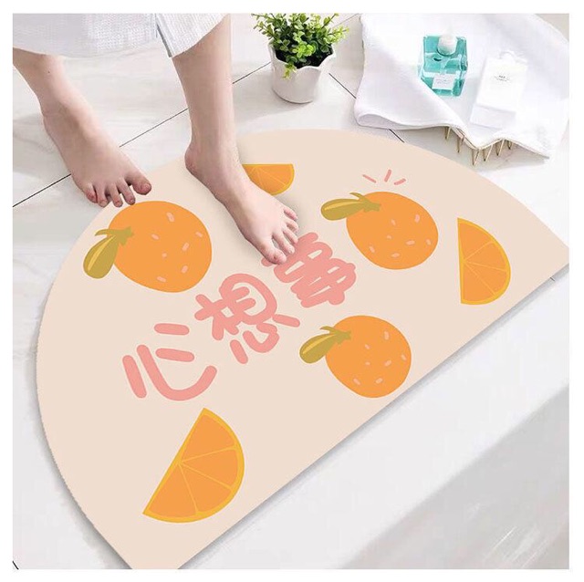 Thảm cửa, thảm lông mịn xuất Nhật size 40 x70 cm