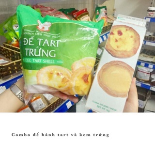 ĐẾ TART TRỨNG VÀ KEM TRỨNG( KEM PHOMAI)
