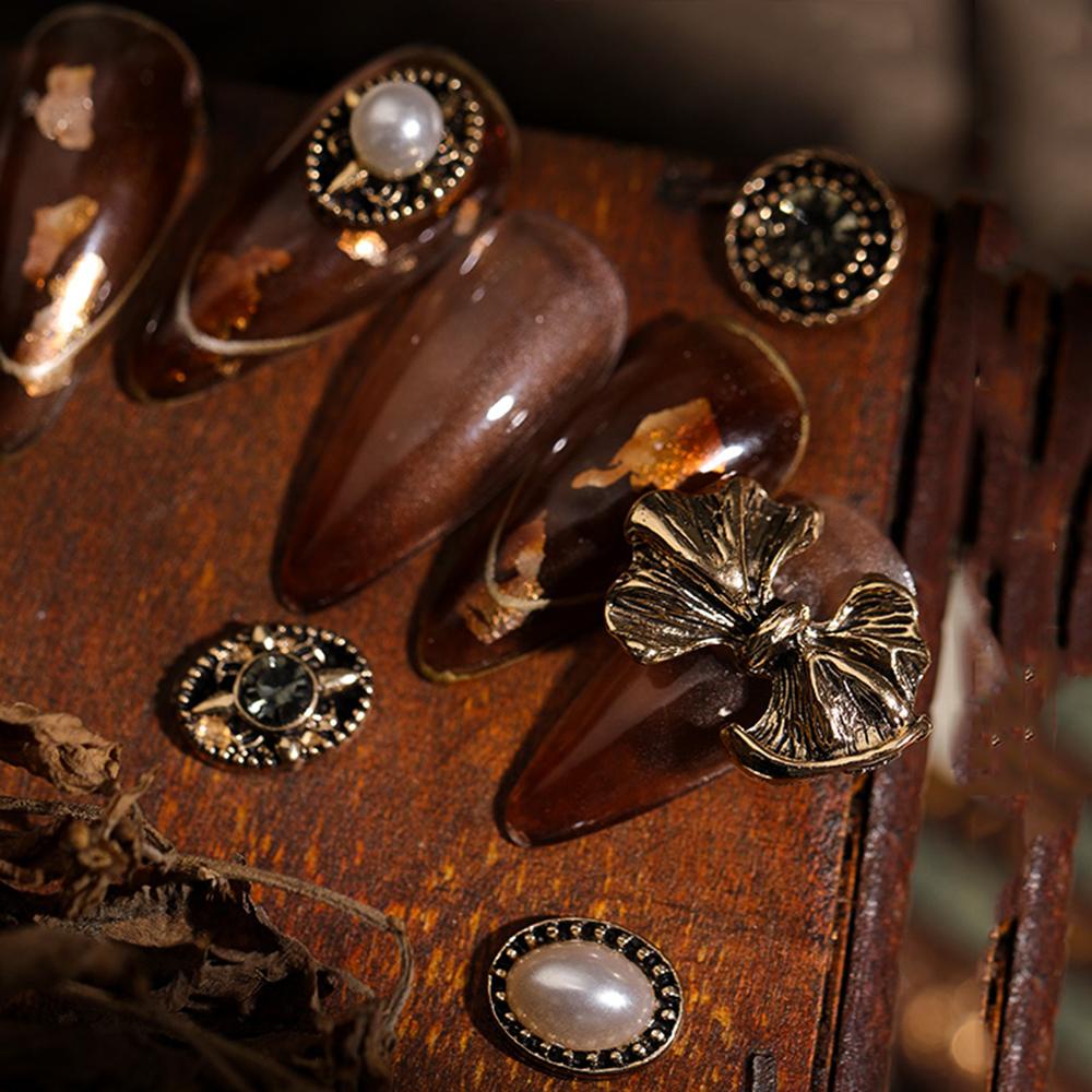 Phụ Kiện Trang Trí Móng Tay Hình Gấu Và Nơ Xinh Xắn