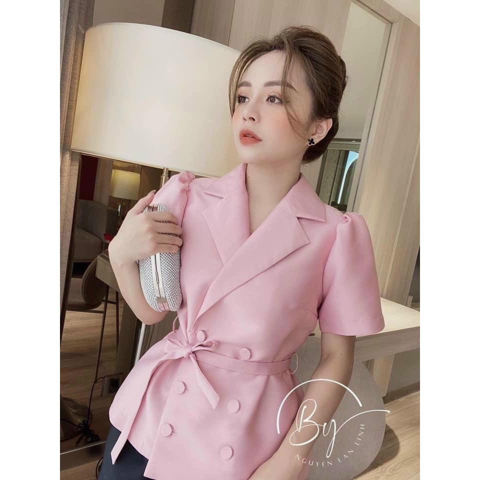 Set Áo vest nút bọc siêu sang kèm quần tacca đẹp xuất sắc Lin13