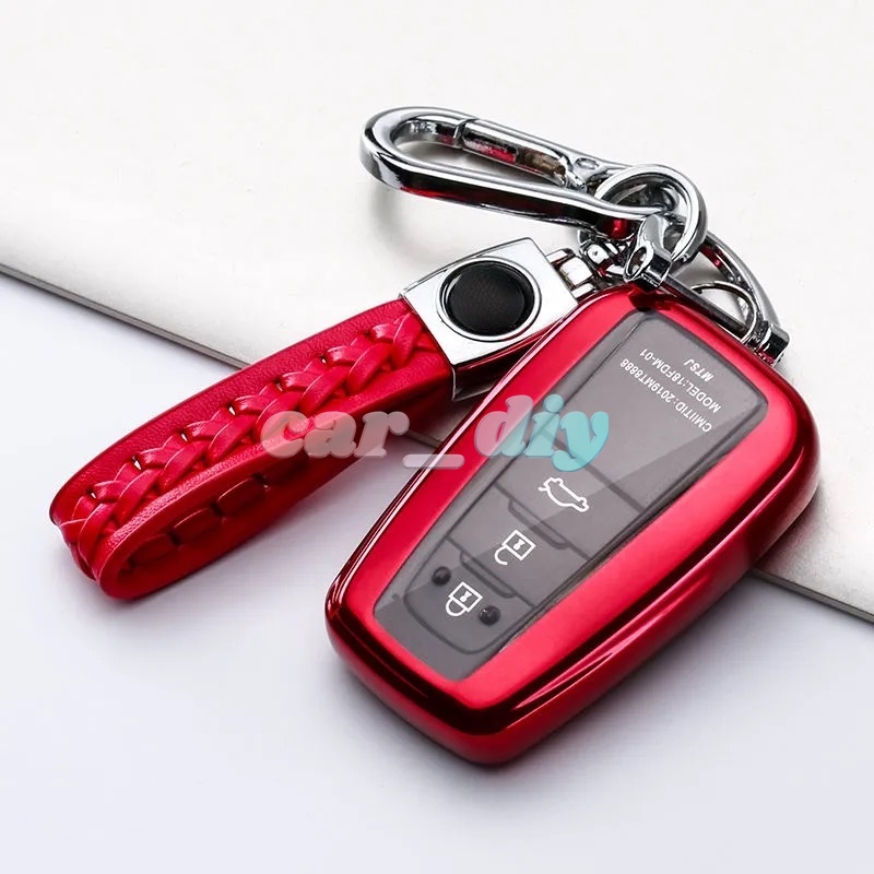 Vỏ TPU Bọc Chìa Khóa Xe Hơi Toyota Rav4 2021 Hybryd Camry 70 2020 Prado Corolla Sedan 2019