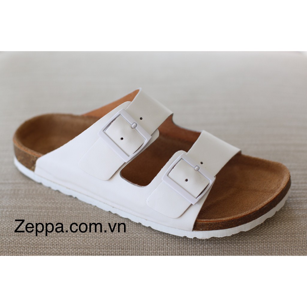 ZEPPA - Gian Hàng Chính Hãng - Dép đế trấu nam & nữ - Màu trắng (Size: 36-46) CF