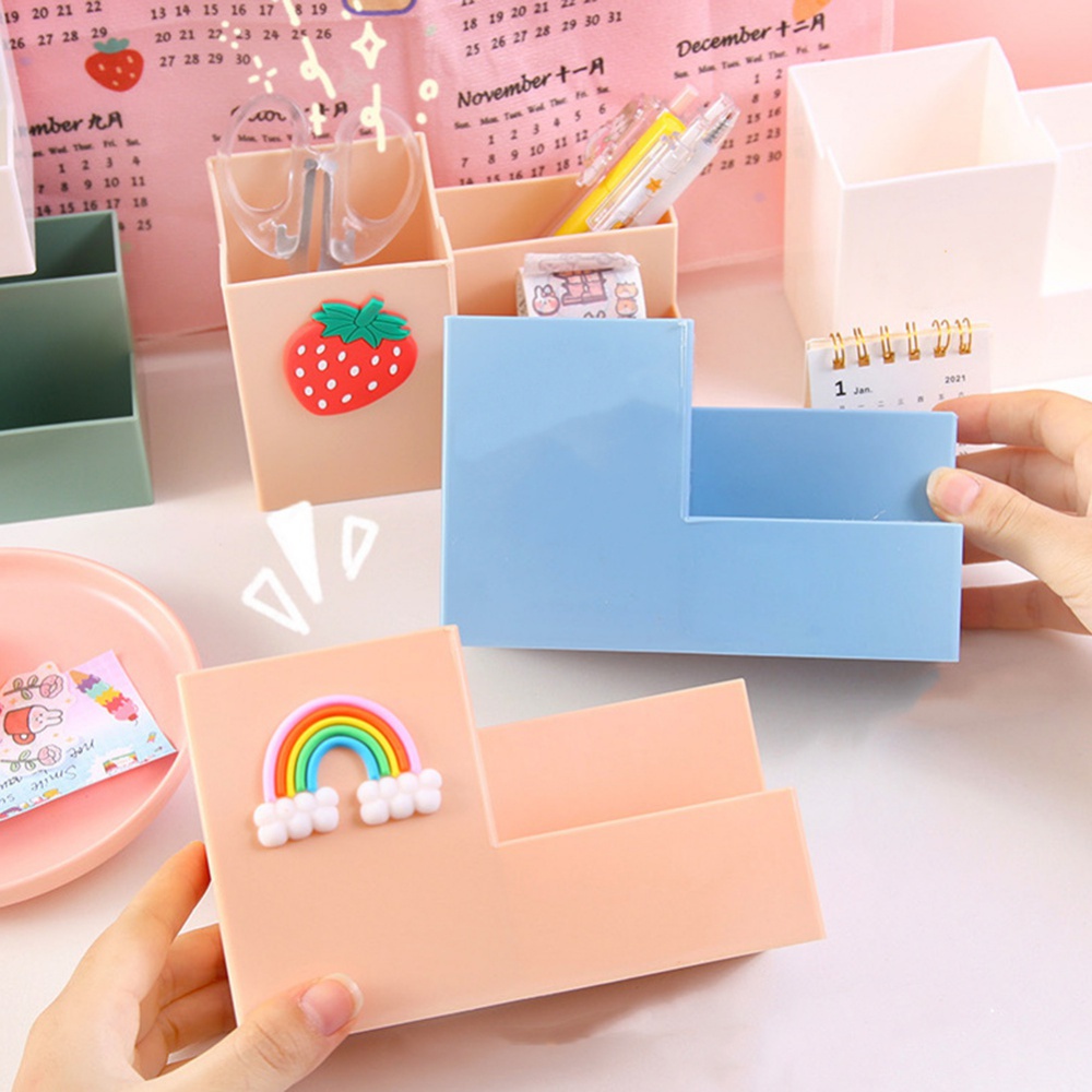 Giá Đỡ Bút / Thước Kẻ Thiết Kế Đơn Giản Tiện Dụng Cho Văn Phòng