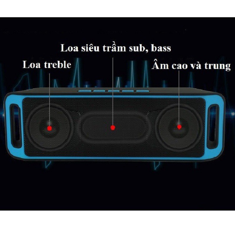 Loa Bluetooth Không Dây Nhập Khẩu Chính Hãng Mini Dual Loa Di Động Nhỏ Stereo Xe Hơi Loa Siêu Trầm Dùng Pin Cực Bền Bỉ