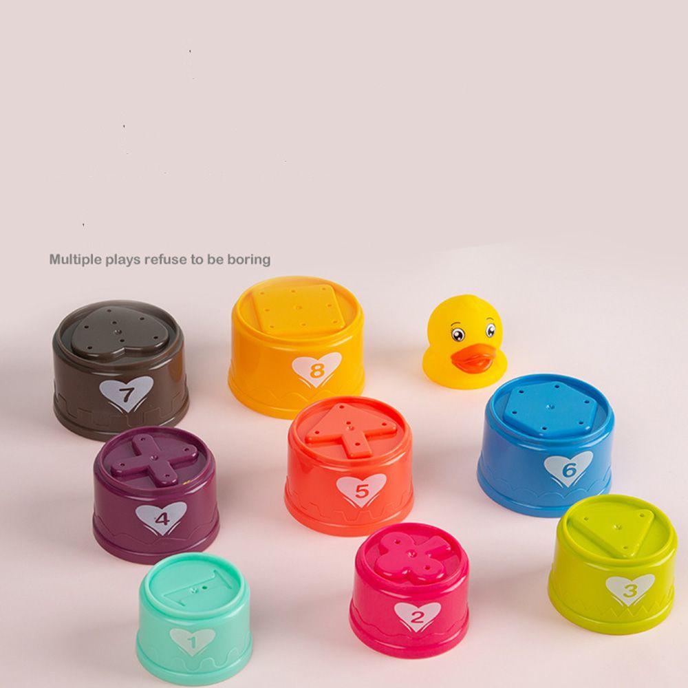 CHOOKEY Bộ Đồ Chơi Cốc Xếp Chồng Màu Cầu Vồng Giáo Dục Cho Bé