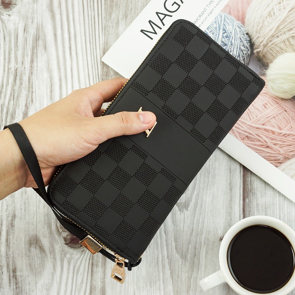 Ví Cầm Tay Nam, Ví Dài Fullbox Chất Da Cao Cấp Mềm Mịn Không Bong Tróc