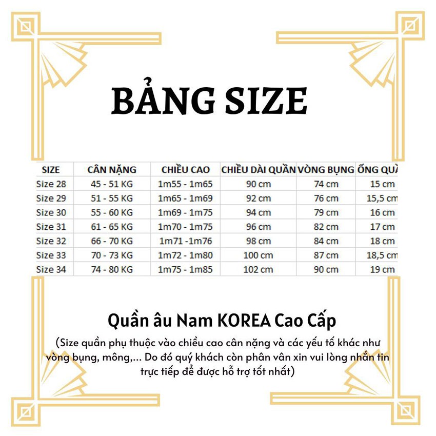 Quần âu nam kẻ sọc chất vải cotton 3 màu cao cấp , chuẩn thiết kế hàn quốc | BigBuy360 - bigbuy360.vn