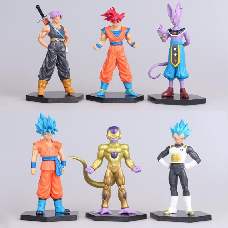 Set 6 mô hình nhân vật anime 7 viên ngọc rồng