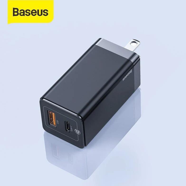 Củ sạc nhanh Baseus GaN2 Lite 65W USB và Type-C PD 3.0, QC 4.0 cho Smartphone/ Tablet/ Ipad/ Macbook/ Laptop