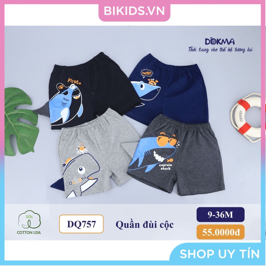 Dokma - Quần đùi BT 4D siêu xinh 9-36M DQ757