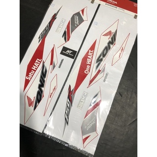BỘ TEM SONIC TRẮNG ĐỎ RACING 150R