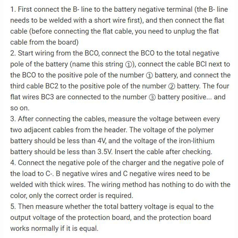 Bảng Mạch Bảo Vệ Pin Lithium 24s 30a 72v Lifepo4 84v Kèm Phụ Kiện