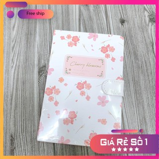 Sổ tay bìa cứng notebook cúc nam châm ghi chép slogan dễ thương 9702l