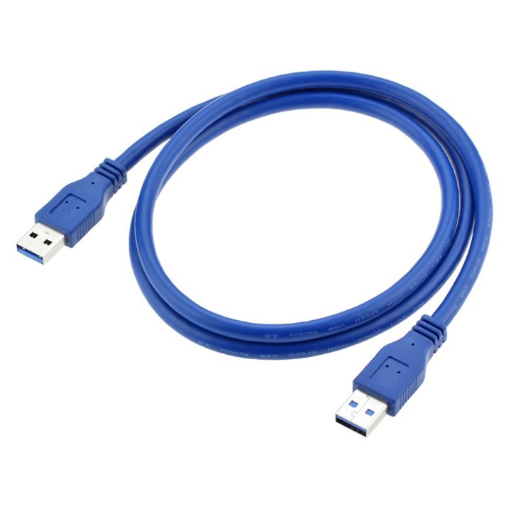 CÁP USB 3.0 HAI ĐẦU ĐỰC 1.5M (XANH) TRUYỀN DỮ LIỆU TỐC ĐỘ CAO - DÙNG CHO Ổ CỨNG DI ĐỘNG, HDD BOX