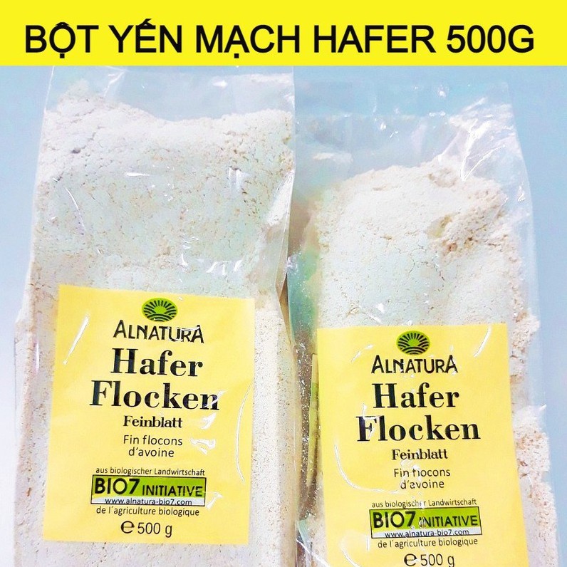 1kg Bột Yến Mạch Hafer Đức chế biên thành các món ăn hoặc dưỡng da