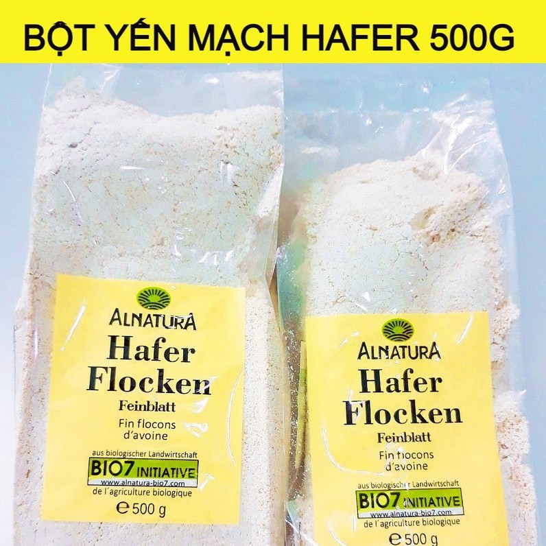 1kg Bột Yến Mạch Hafer Đức chế biên thành các món ăn hoặc dưỡng da