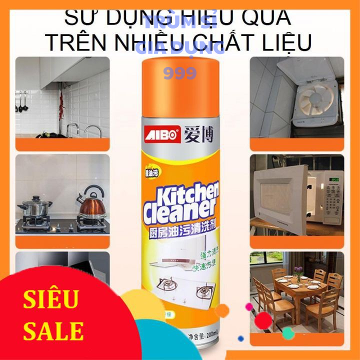Hàng hot Chai Xịt Vệ Sinh Bọt Tuyết Nhà Bếp Kitchen Cleaner, Chai xịt vệ sinh nhà bếp kitchen cleaner