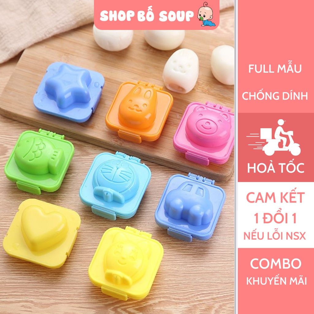Khuôn Cơm Cho Bé Ăn Dặm Hoạ Tiết Hình Con Vật Dễ Thương Shop Bố Soup