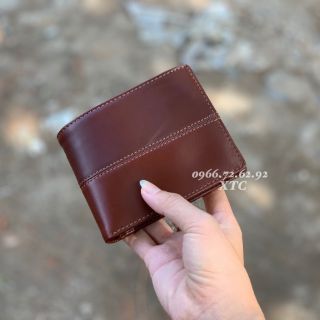 Ví nam da pullup nối cao cấp (da thật 100%)