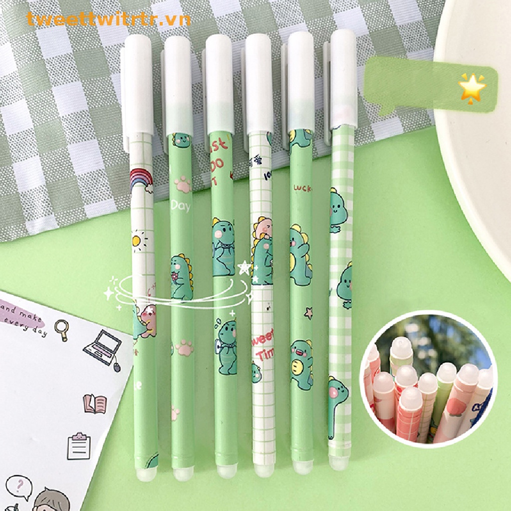 Set 6 Bút Bi Ngòi 0.5mm Có Thể Tẩy Xóa Màu Xanh Dương